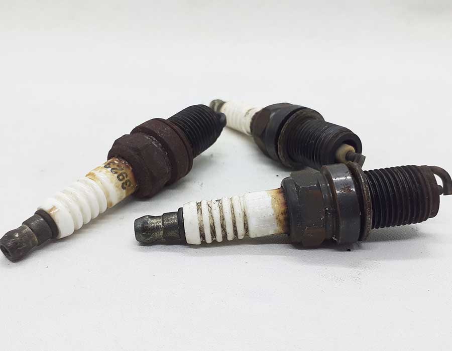 old spark plugs