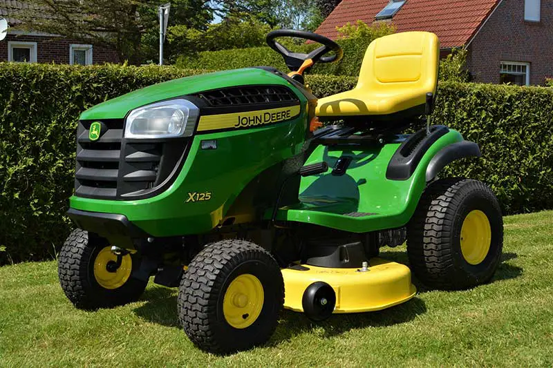 a riding lawn mower